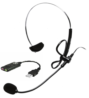 Andrea USB SA & NC-8 Ultralet støjreducerende hovedmonteret mikrofon 